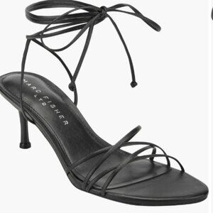 Gineva Ankle Wrap Kitten Heel Sandal